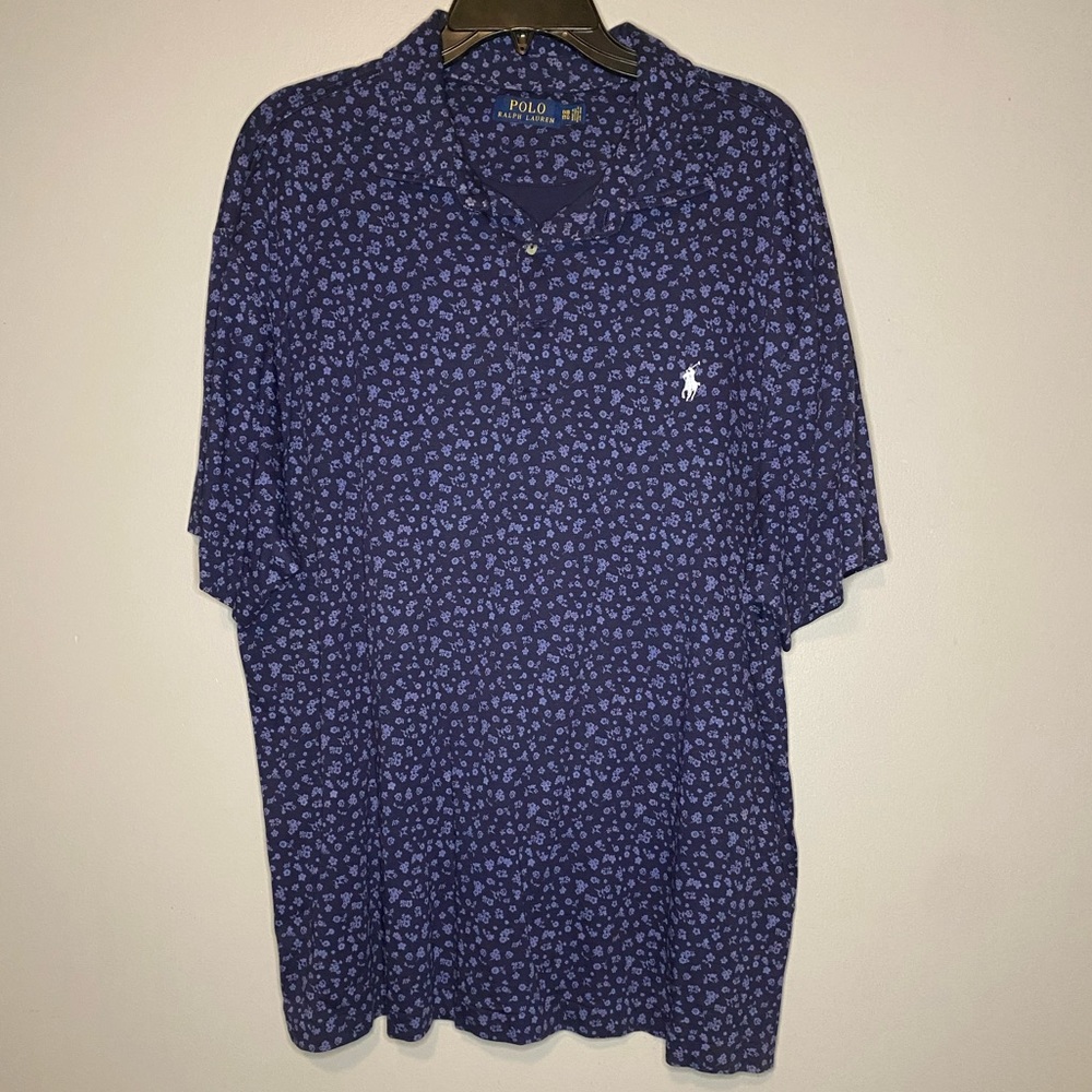 Navy Polo Ralph Lauren Floral Shirt